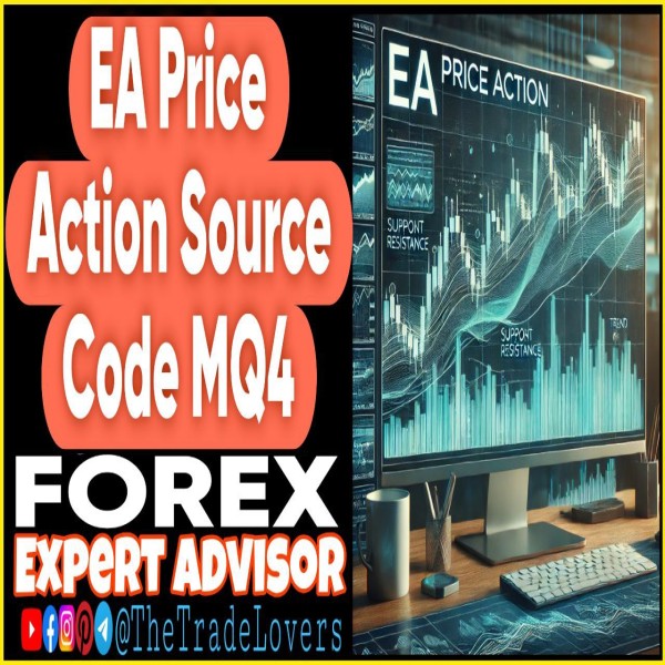 EA Price Action MT4 Source Code MQ4 (Works on Build 1431+) | Forex Robot | MT4 Expert Advisor - The Trade Lovers