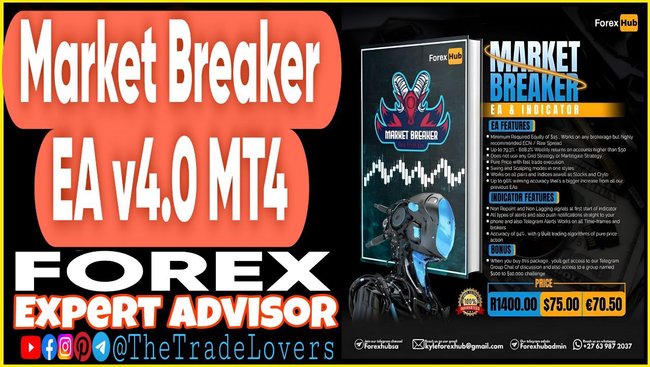 Market Breaker EA V4.0 MT4 Sets (Works on Build 1430 ) | Forex Robot | MT4 Expert Advisor - Payhip