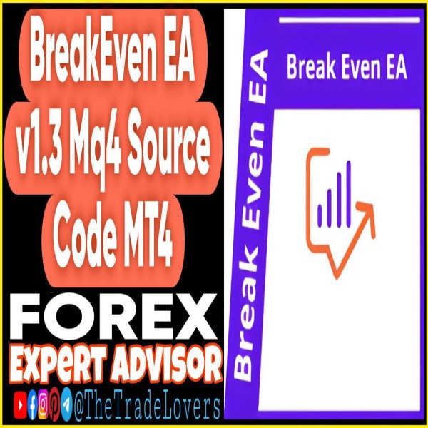 Breakeven EA v1.3 Source Code MQ4 (Works on Build 1431+) | Forex Robot | MT4 Expert Advisor - The Trade Lovers