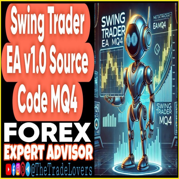 Swing Trader EA v1.0 Source Code MQ4 (Works on Build 1431+) | Forex Robot | MT4 Expert Advisor - The Trade Lovers