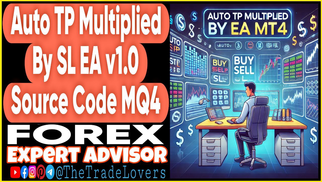 Auto TP Multiplied By SL EA Source Code MQ4 (Works on Build 1431 ) | Forex Robot | MT4 Expert Advisor - Payhip