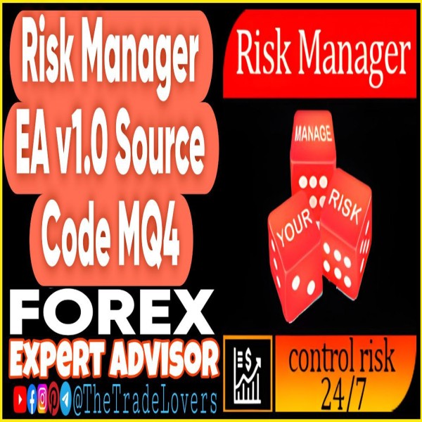 Risk Manager EA v1.0 Source Code MQ4 (Works on Build 1431+) | Forex Robot | MT4 Expert Advisor - The Trade Lovers