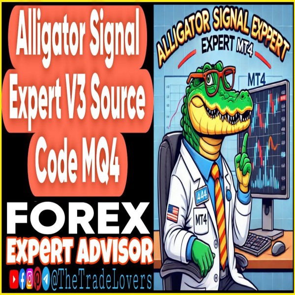 Alligator Signal Expert V3 Source Code MQ4 (Works on Build 1431+) | Forex Robot | MT4 Expert Advisor - The Trade Lovers