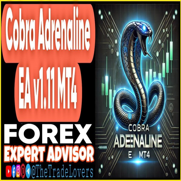 Cobra Adrenaline EA v1.11 MT4 + Presets (Works on Build 1431+) | Forex Robot | MT4 Expert Advisor - The Trade Lovers