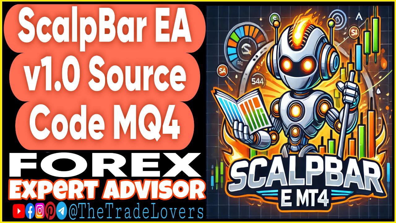 ScalpBar EA v1.0 Source Code MQ4 (Works on Build 1431 ) | Forex Robot | MT4 Expert Advisor - Payhip