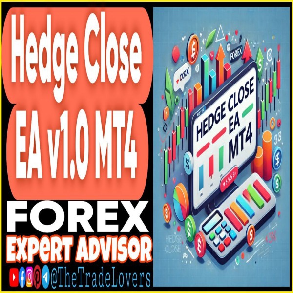 Hedge Close EA v1.0 MT4 (Works on Build 1431+) | Forex Robot | MT4 Expert Advisor - The Trade Lovers