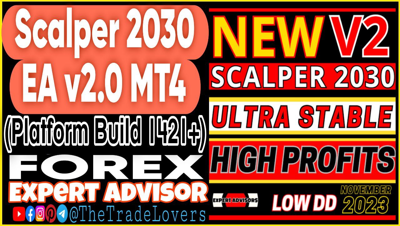 Scalper 2030 PRO V2 EA MT4 (Works on Build 1421 ) | Forex Robot | MT4 Expert Advisor - Payhip