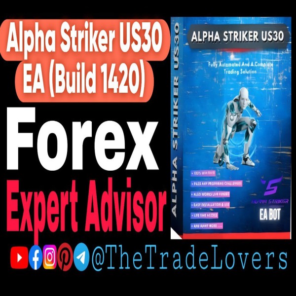 Alpha Striker US30 EA MT4 (Platform Build 1421+) | Forex Robot | MT4 Expert Advisor - The Trade Lovers