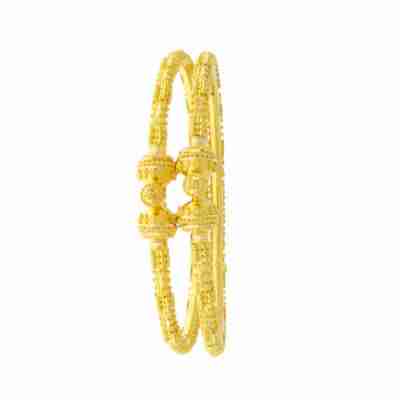22ct Gold Ornate Filigree Pipe Bangles – Openable Pair Profile Picture