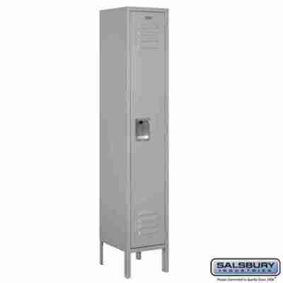 12" Wide Single Tier Standard Metal Locker - 1 Wide - 5 Feet High - 12 Inches Deep Profile Picture