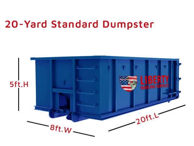 20 Yard Dumpster Rentals | Liberty Hauling Services