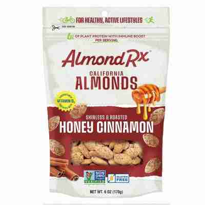 Multipack of 1 oz Honey Cinnamon Skinless & Roasted Almonds Snack Packs - Fortified with Vitamin Profile Picture