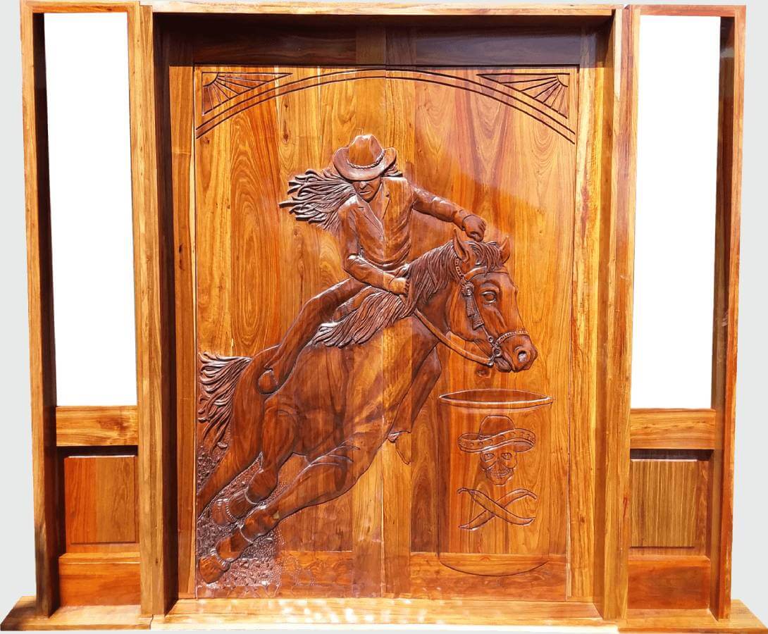 Custom Carved Eagle Doors | Handmade Wooden & Carved Doors