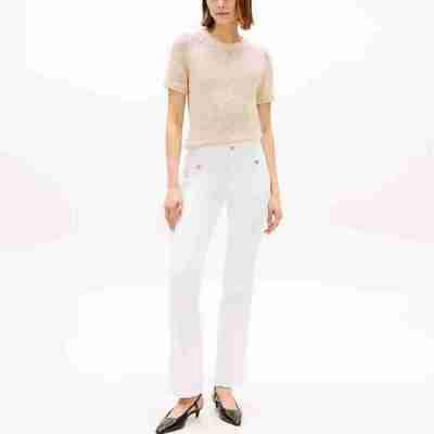 TOMMY HILFIGER WOMAN MID RISE BOOTCUT WHITE JEANS Profile Picture