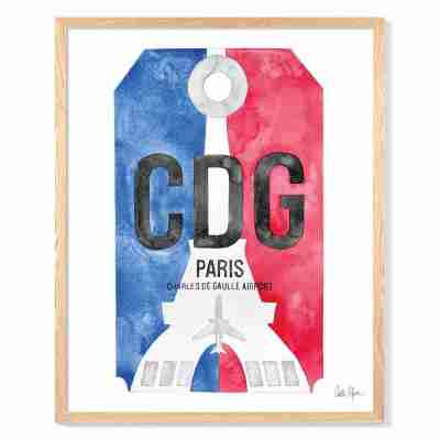 Paris Charles de Gaulle Airport Watercolor Print Profile Picture
