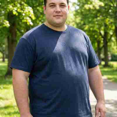 Big & Tall Classic Crewneck T-Shirt- Navy Blue Profile Picture