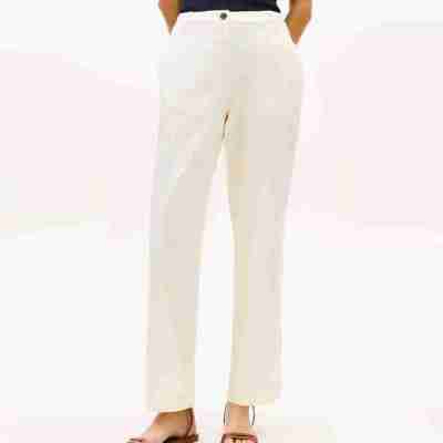 TOMMY HILFIGER WOMAN WASHED SLIM STRAIGHT LEG CHINOS CREAM Profile Picture