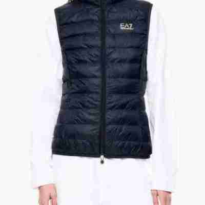 EMPORIO ARMANI ASV CORE LADY LIGHTWEIGHT NYLON PADDED GILET NAVY BLUE Profile Picture