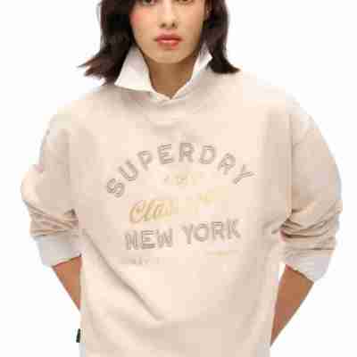Superdry Γυναικείο Φούτερ W2012154A-7SJ Μπεζ Profile Picture