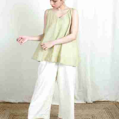 Philocaly- Mustard sleeveless slip/top Profile Picture