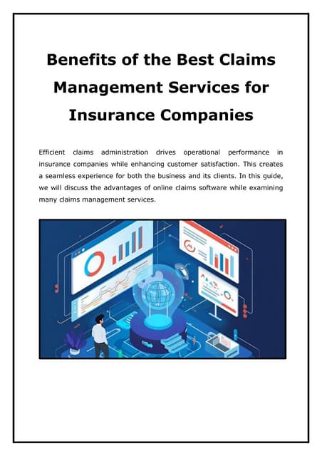Benefits of the Best Claims Management Services for Insurance Companies