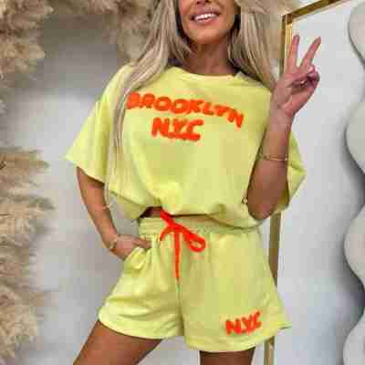 Oversized Brooklyn NYC Embroidered T-Shirt With Shorts Profile Picture