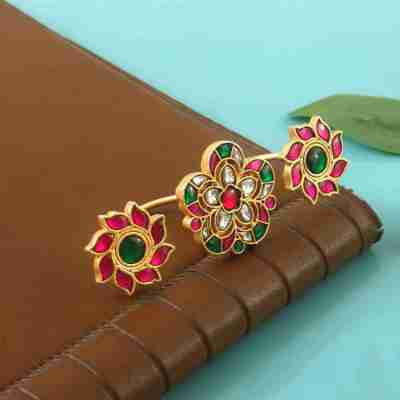 RG-112 - Jadau Kundan Ring with Emerald Profile Picture