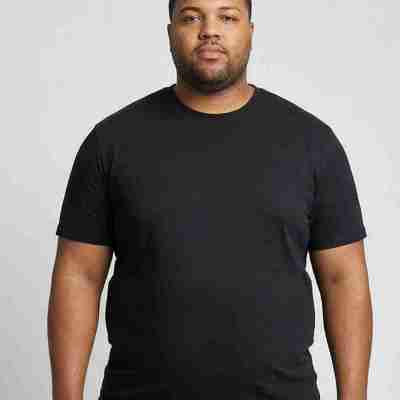Big & Tall Classic Crewneck T-Shirt- Black Profile Picture