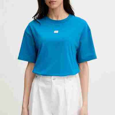 HUGO WOMEN’S SIGNATURE T-SHIRT OVERSIZED BRIGHT BLUE Profile Picture