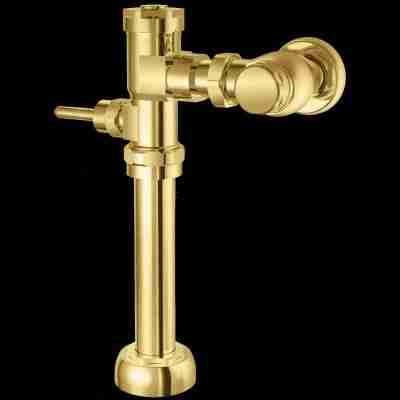 MTV-1 Manual TOILET Flush Valve in Polished Gold Profile Picture