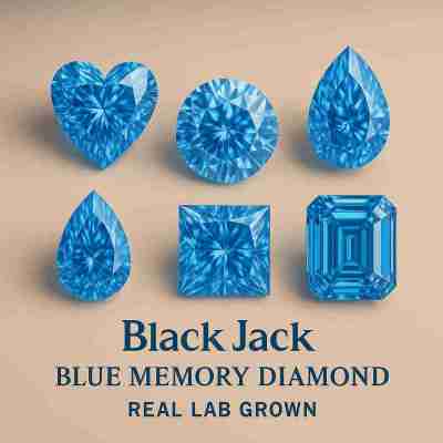 Blue Lab-Grown Keepsake Diamond | Made from Customer-Provided Carbon | Black Jack Memory Profile Picture