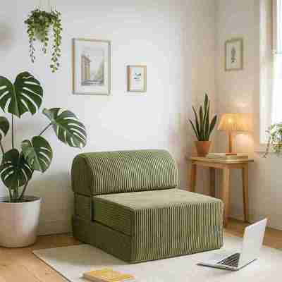 Chauffeuse Indilla Velours grosses côtes Vert Kaki Profile Picture