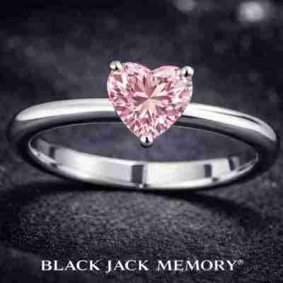 Heart Cut Memory Diamond Ring – 1.00 Carat Lab-Grown Diamond from Personal Carbon in 14K White Gold Profile Picture
