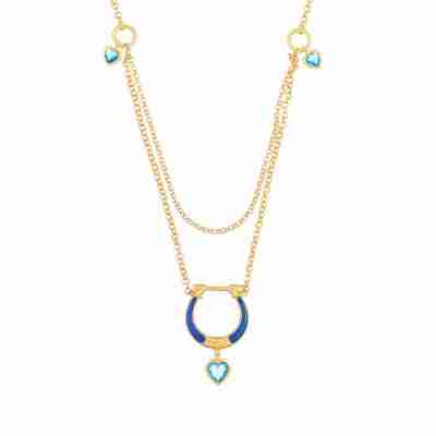 DIANA Layered Horse Shoe Necklace Profile Picture