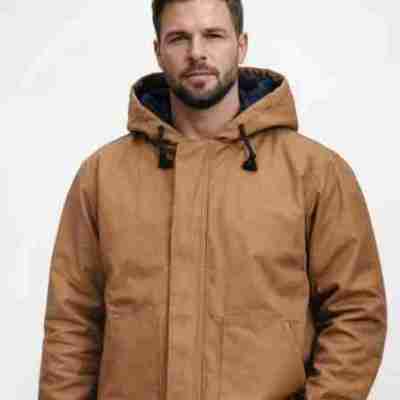 Forge Fr Men's Brown Insulated Duck Jacket Profile Picture