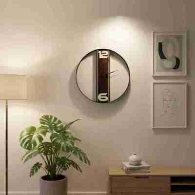 Modern Rosewood Wall Clock – 16” Minimal Frame with Sheesham Wood Accent Profile Picture