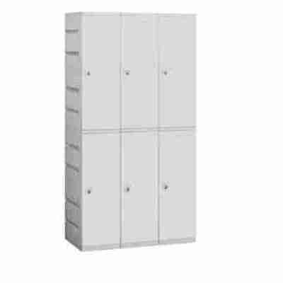 12" Wide Double Tier Plastic Locker - 1 Wide - 6 Feet High - 18 Inches Deep Profile Picture