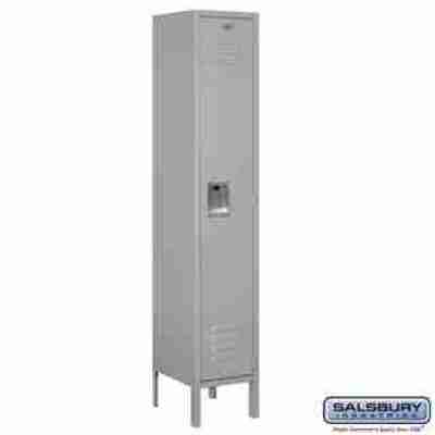 12" Wide Single Tier Standard Metal Locker - 1 Wide - 5 Feet High - 12 Inches Deep Profile Picture