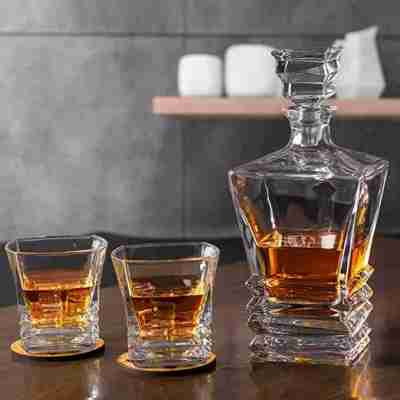Crystal Luxury Square Whiskey Decanter Set Profile Picture
