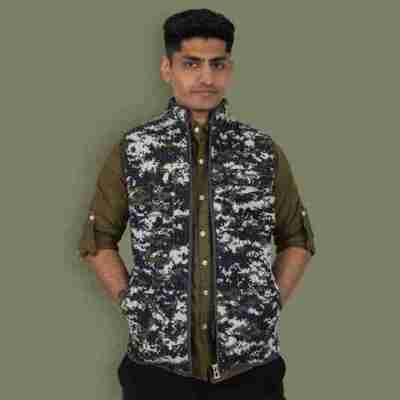 Sariska Quilted Unisex Half Jacket - Camouflage Profile Picture