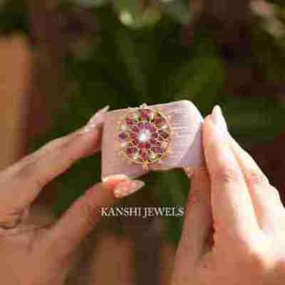 Western yet traditional jadau motive bracelet Profile Picture