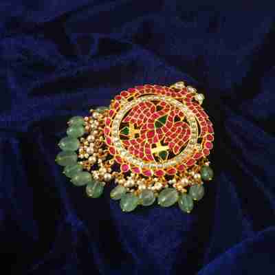 PN-101 - Jadau Kundan Pandent with Emerald Profile Picture