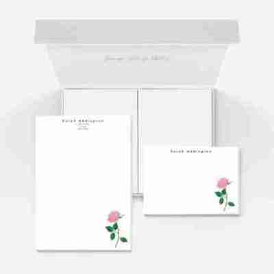 Buy Red Poppy Personalised Flat Notecard Set Profile Picture